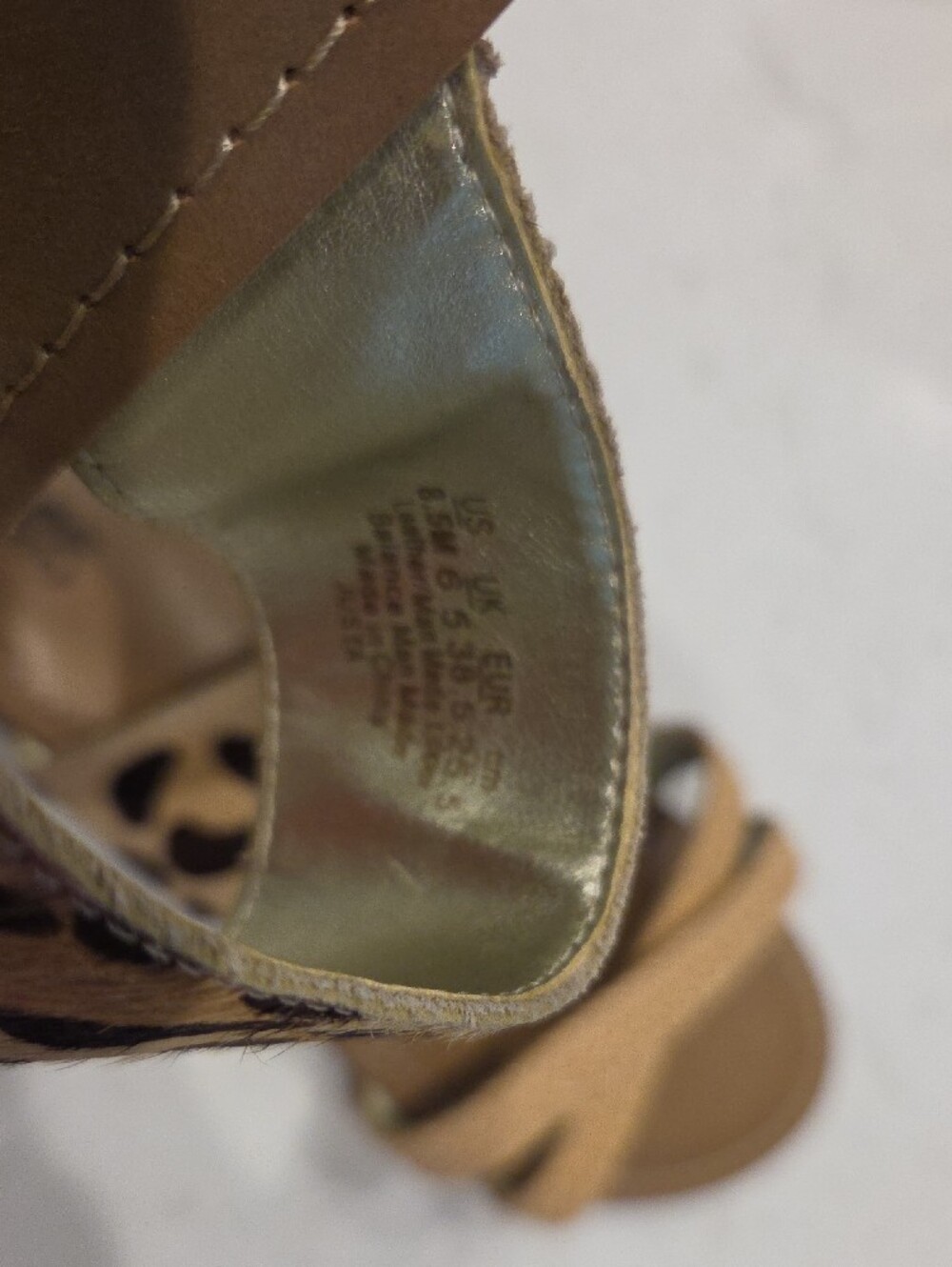 Casual Leopard & Tan Slide Sandals - Women's - Picture 8 of 8